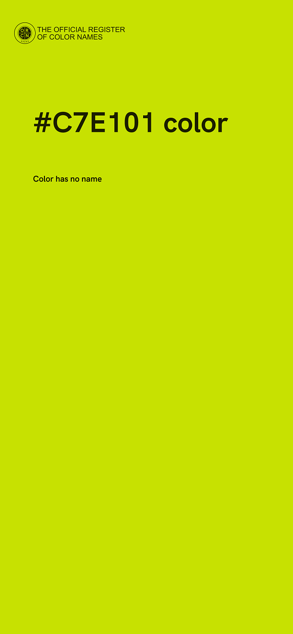 #C7E101 color image