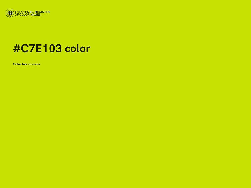 #C7E103 color image