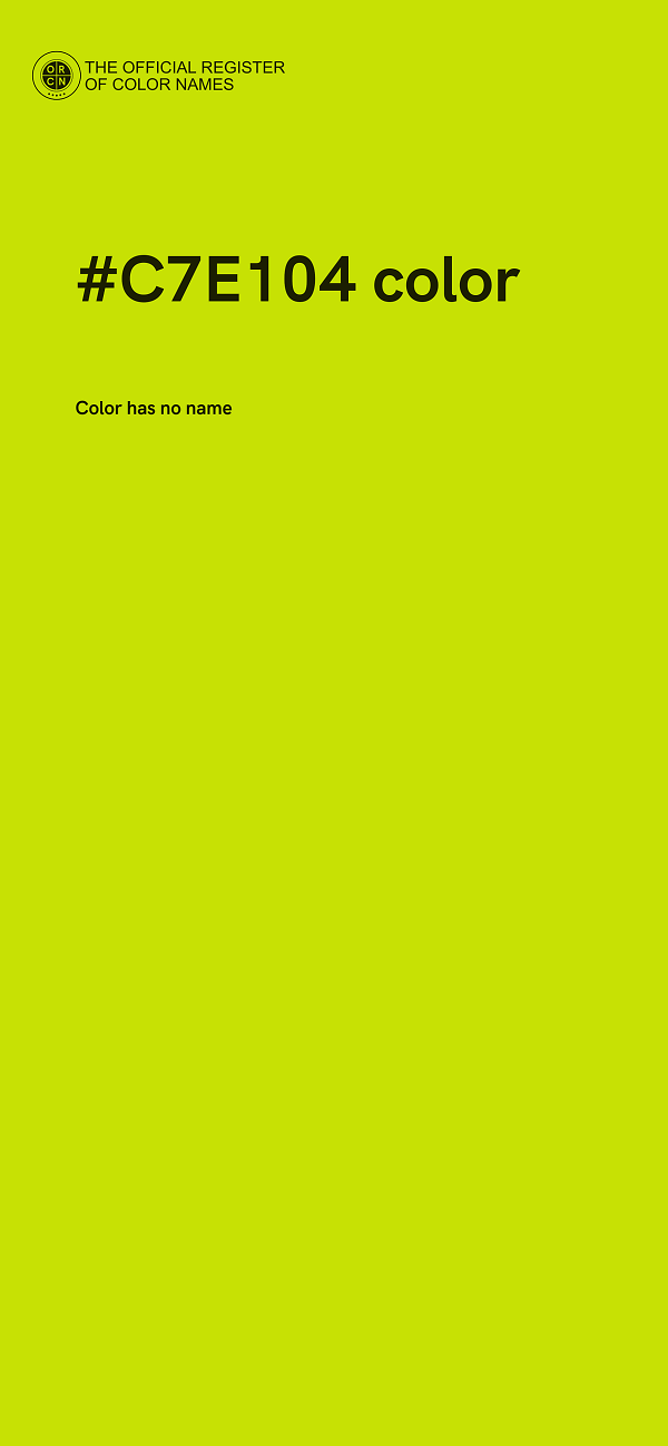 #C7E104 color image