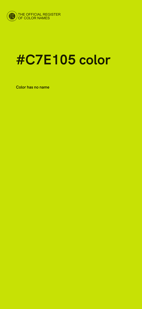 #C7E105 color image