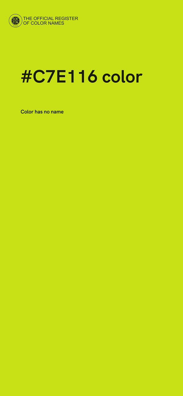 #C7E116 color image
