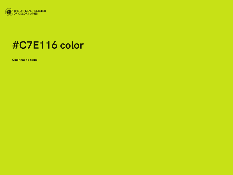 #C7E116 color image