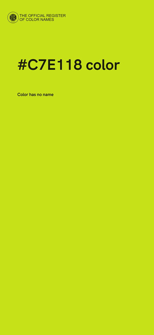 #C7E118 color image