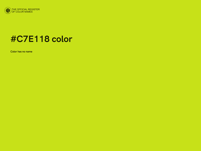 #C7E118 color image