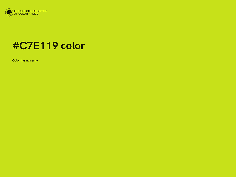 #C7E119 color image