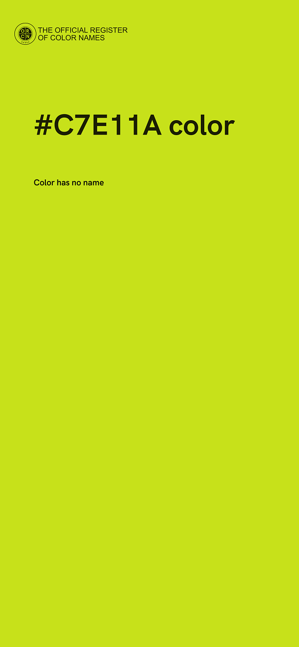 #C7E11A color image