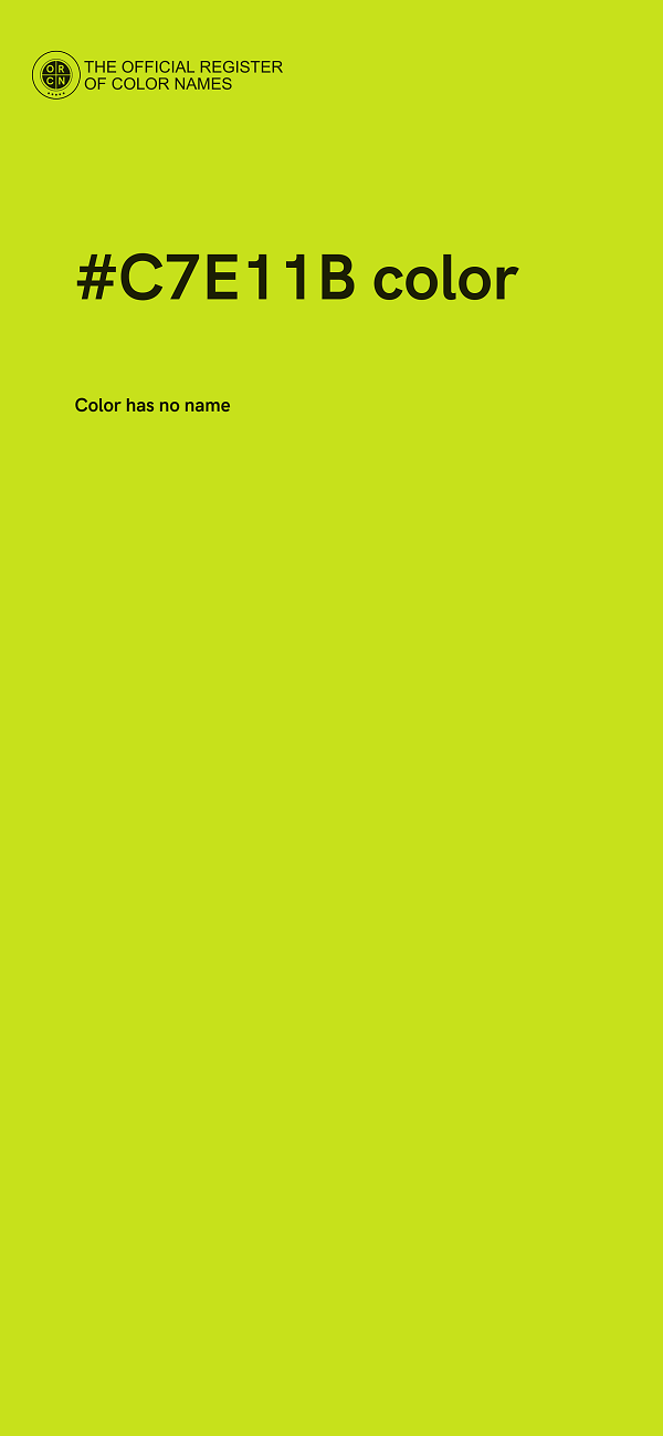 #C7E11B color image