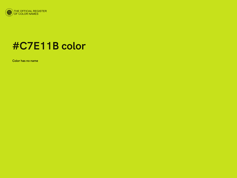 #C7E11B color image