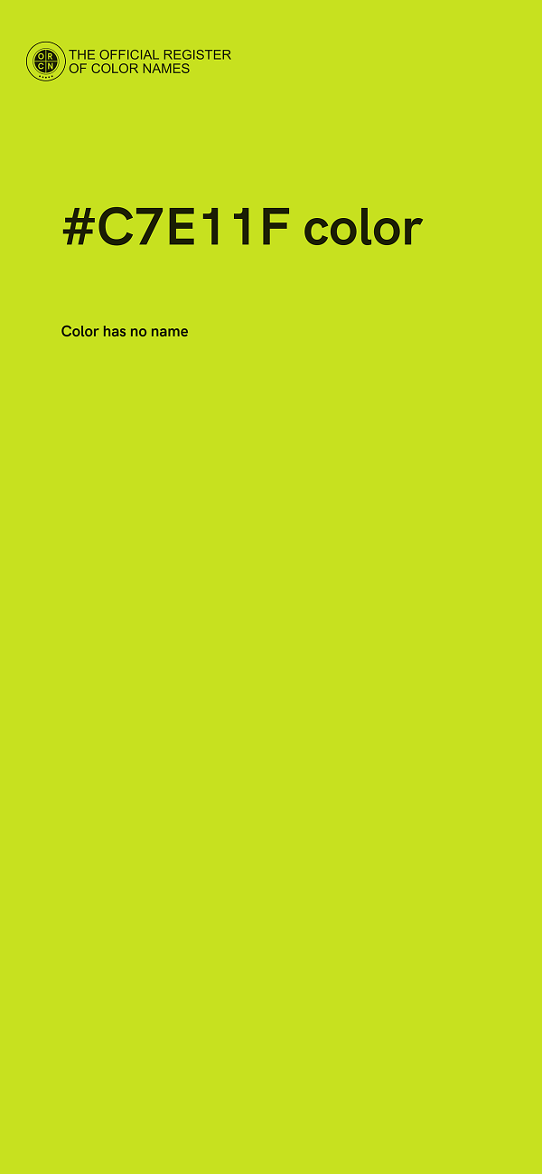 #C7E11F color image