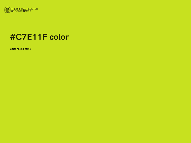 #C7E11F color image