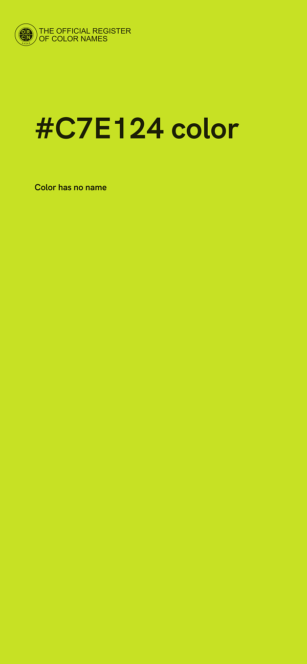 #C7E124 color image