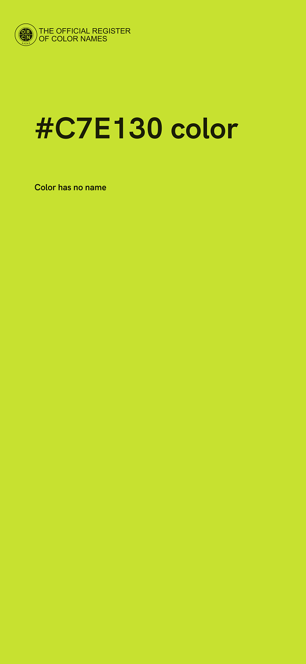 #C7E130 color image