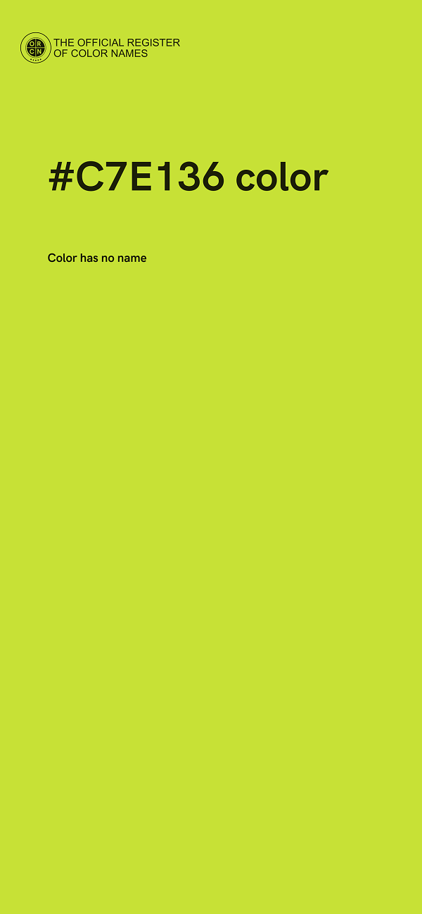 #C7E136 color image