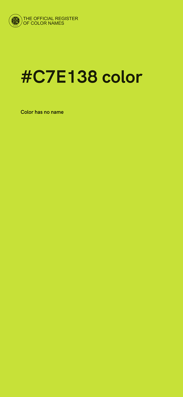 #C7E138 color image