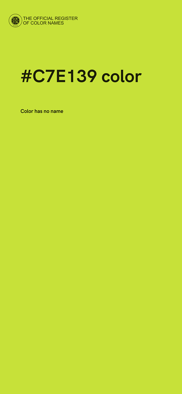 #C7E139 color image