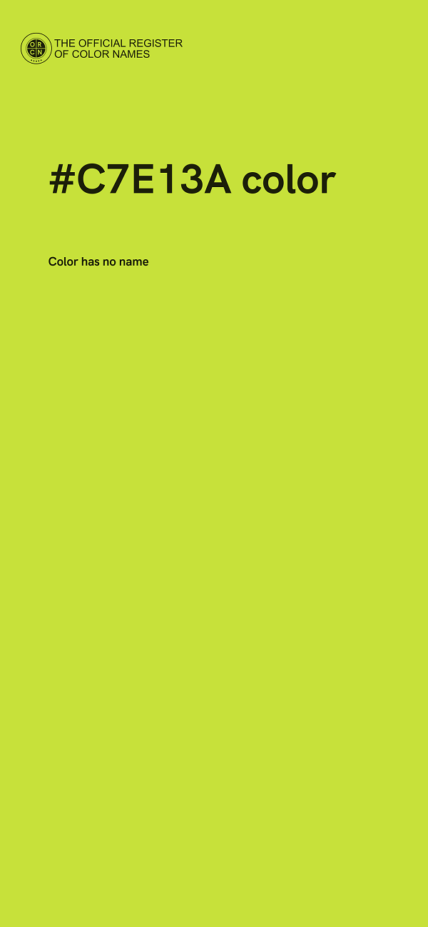#C7E13A color image