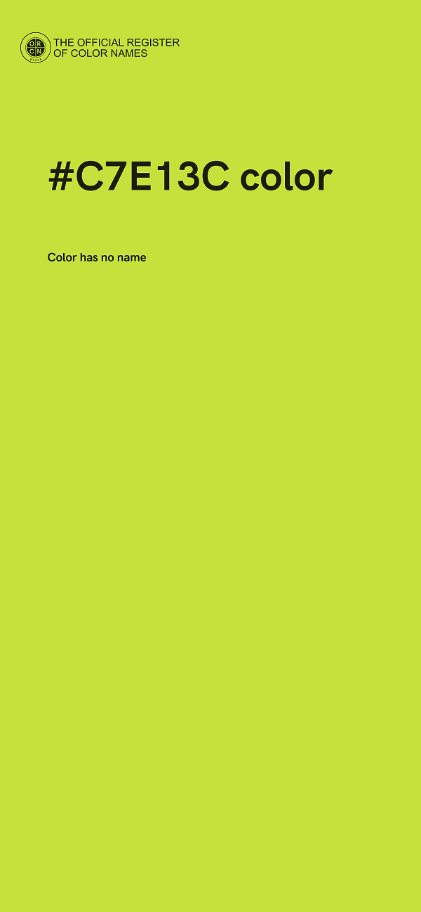 #C7E13C color image