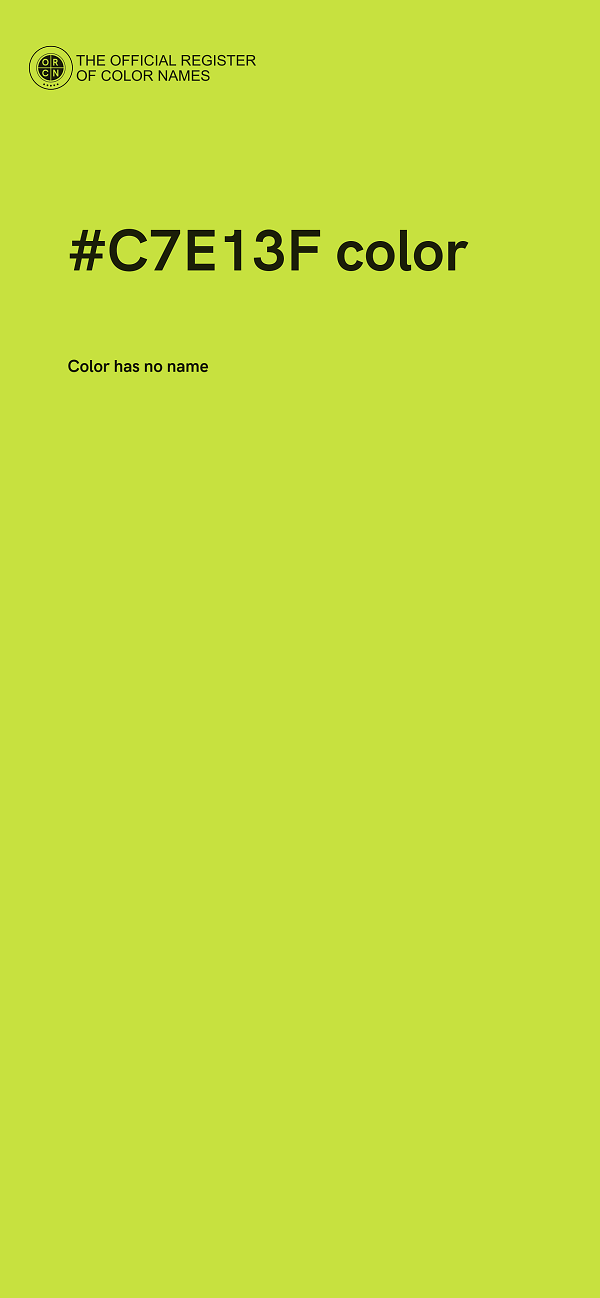 #C7E13F color image