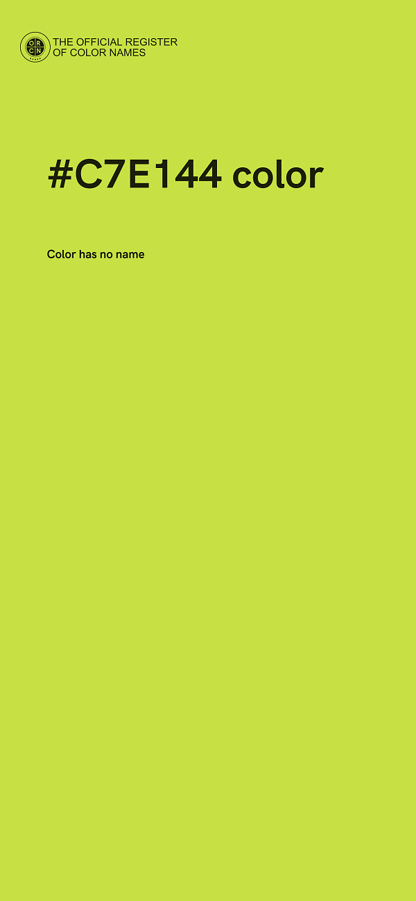 #C7E144 color image