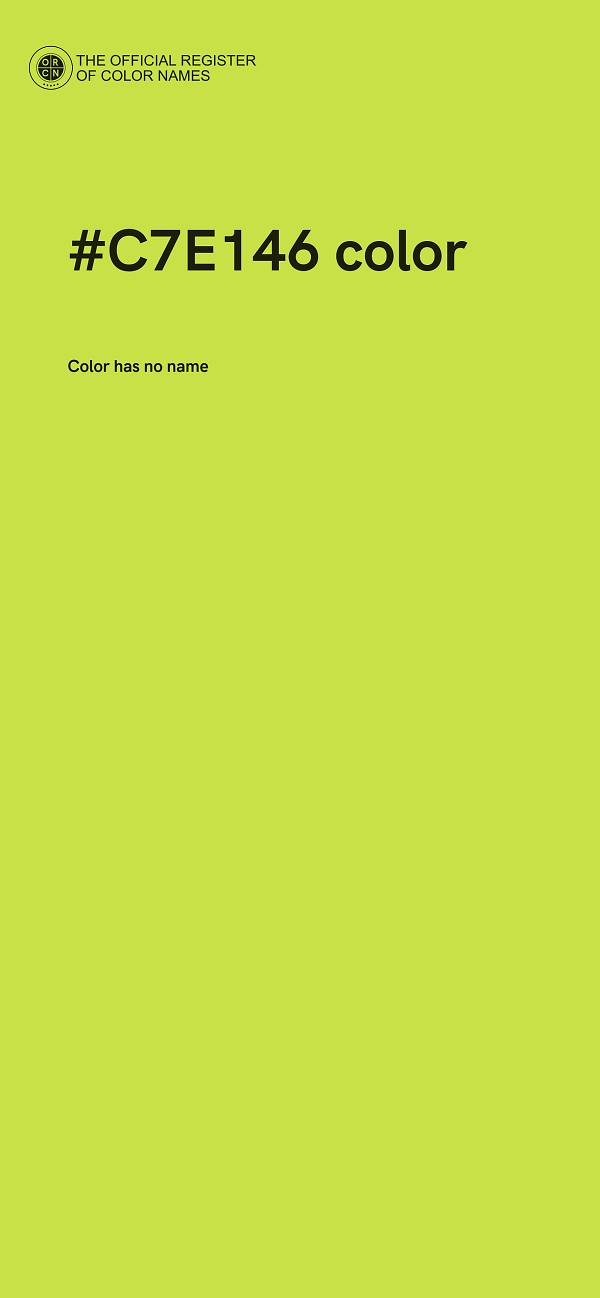 #C7E146 color image