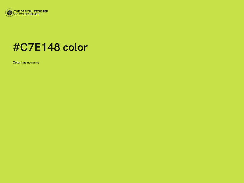 #C7E148 color image