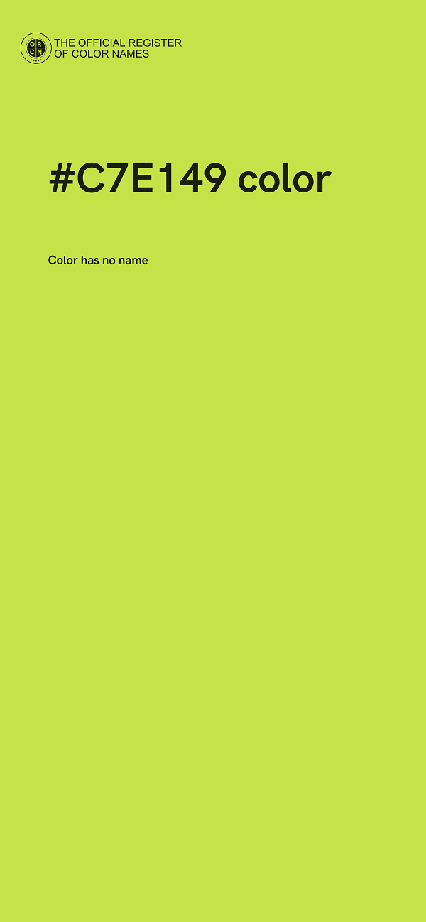 #C7E149 color image