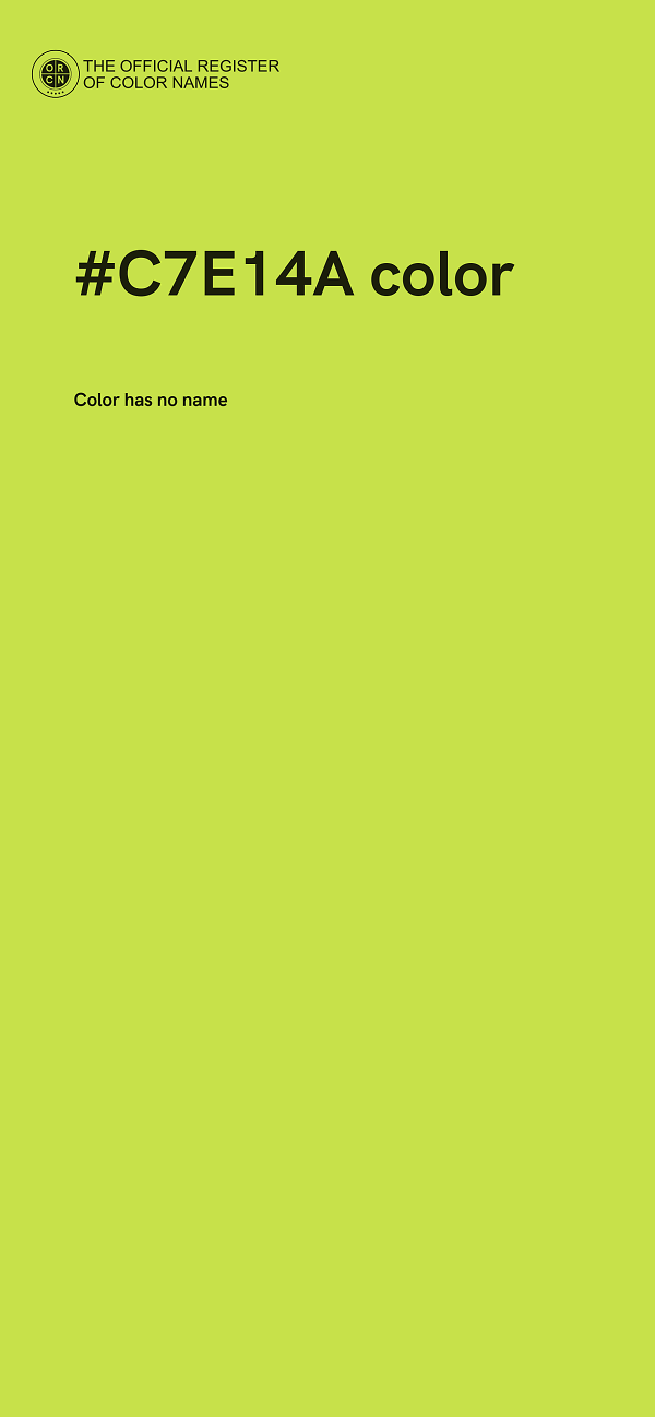 #C7E14A color image