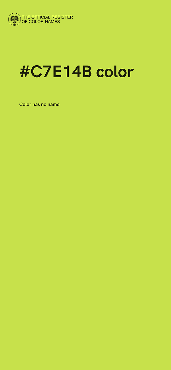 #C7E14B color image