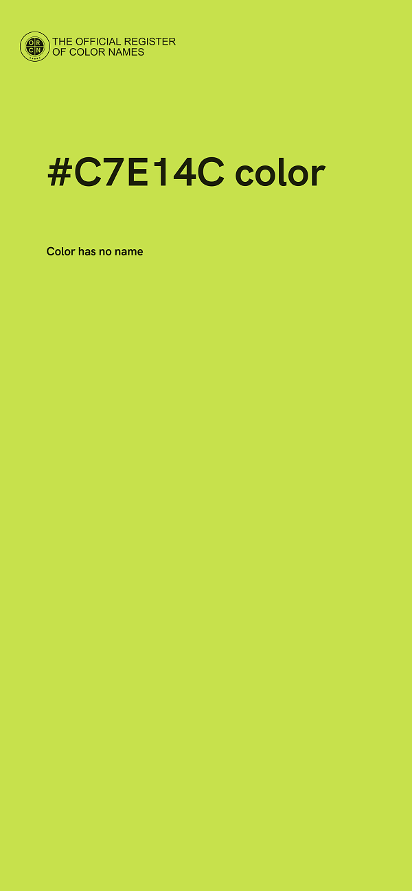 #C7E14C color image