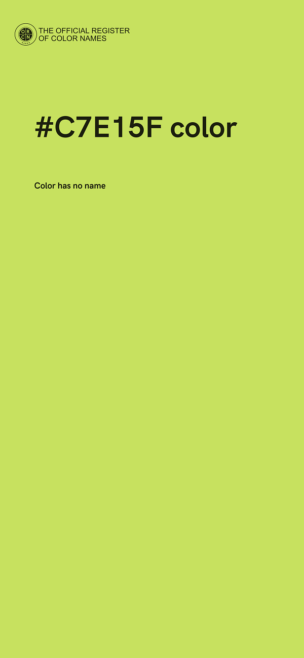 #C7E15F color image