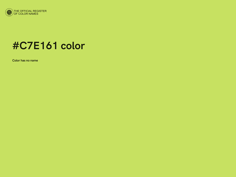 #C7E161 color image