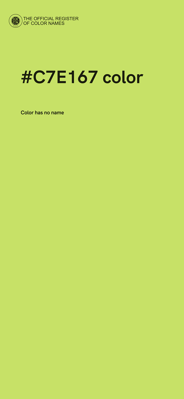 #C7E167 color image