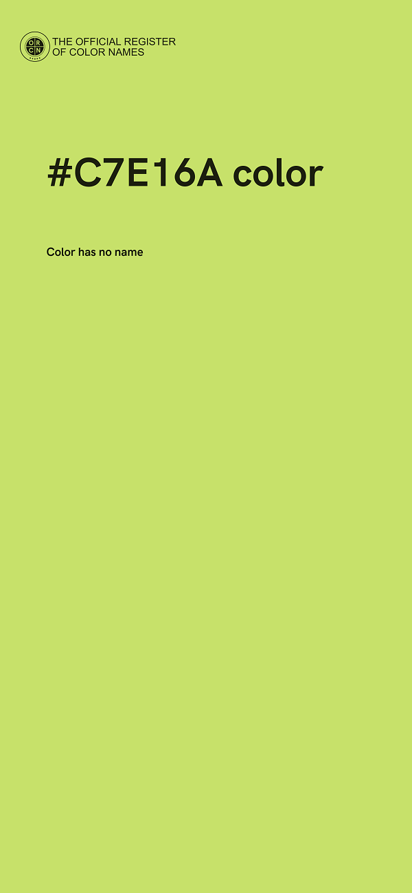 #C7E16A color image