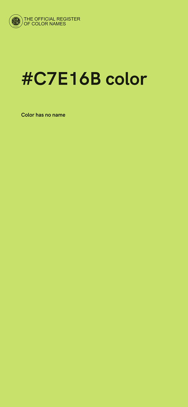 #C7E16B color image