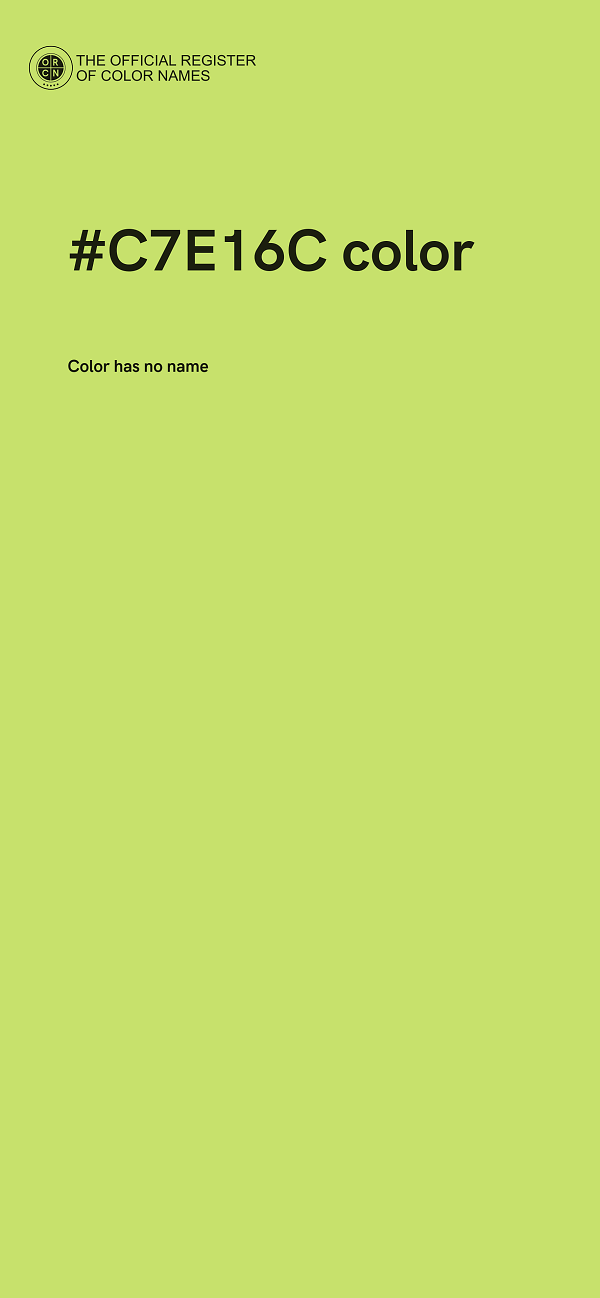 #C7E16C color image