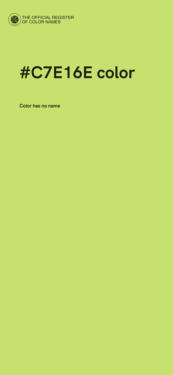 #C7E16E color image