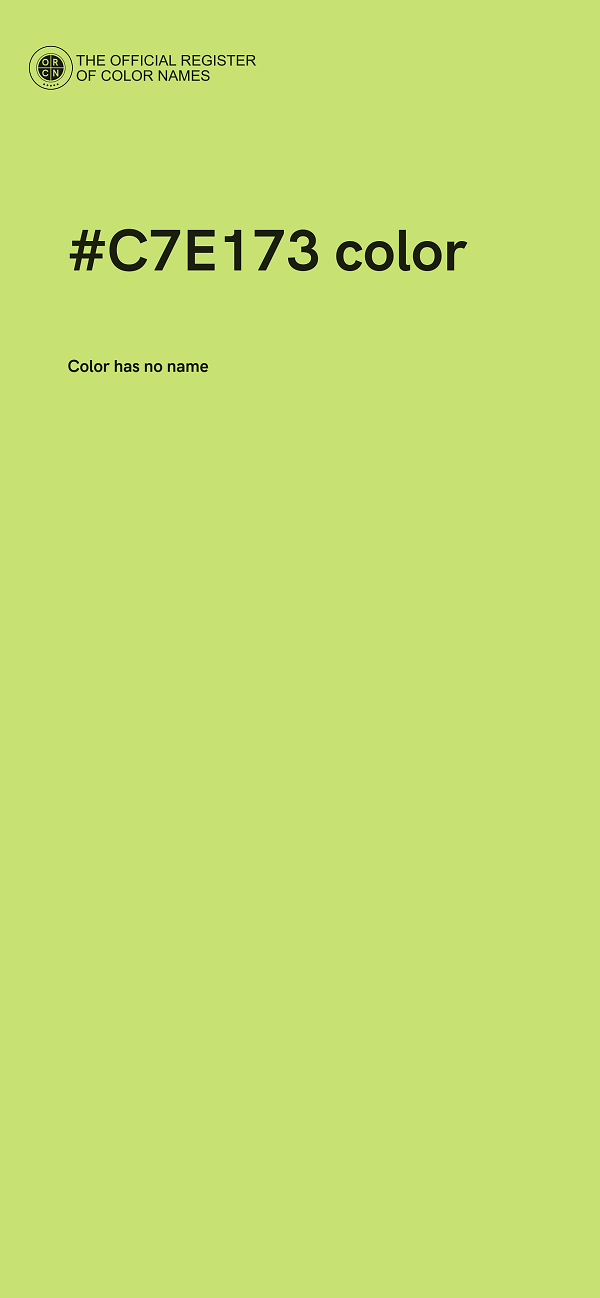 #C7E173 color image