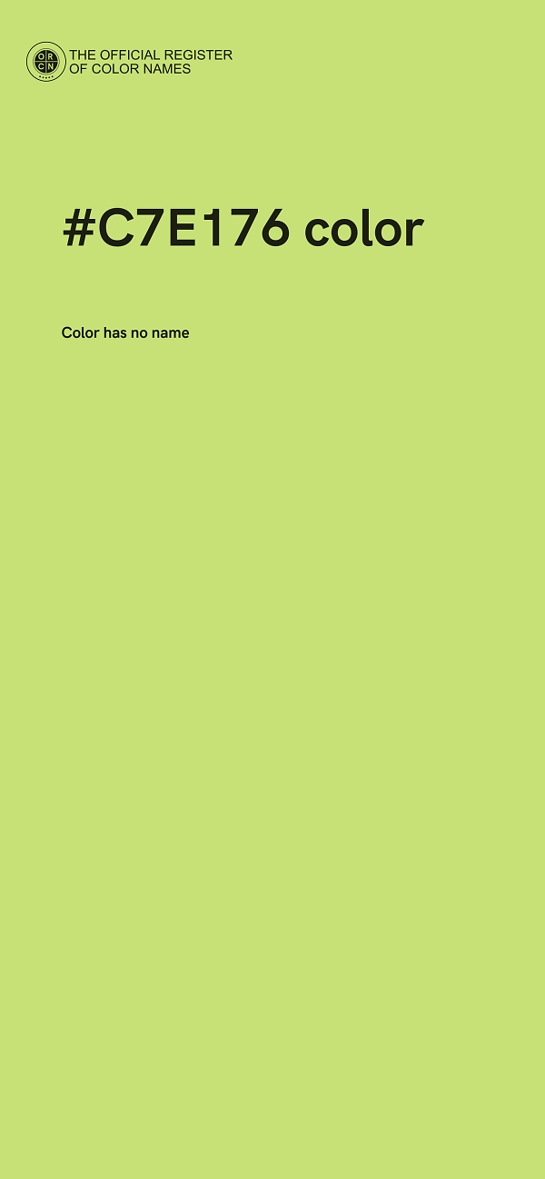#C7E176 color image