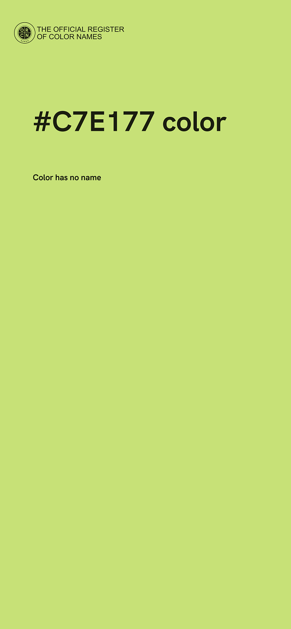 #C7E177 color image