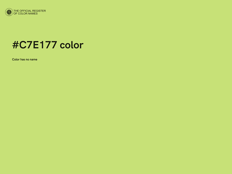 #C7E177 color image
