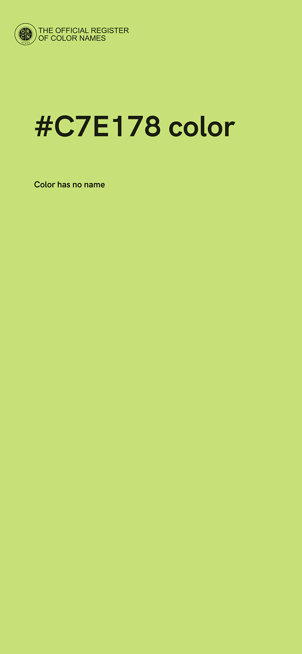 #C7E178 color image