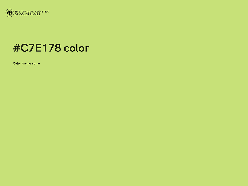 #C7E178 color image