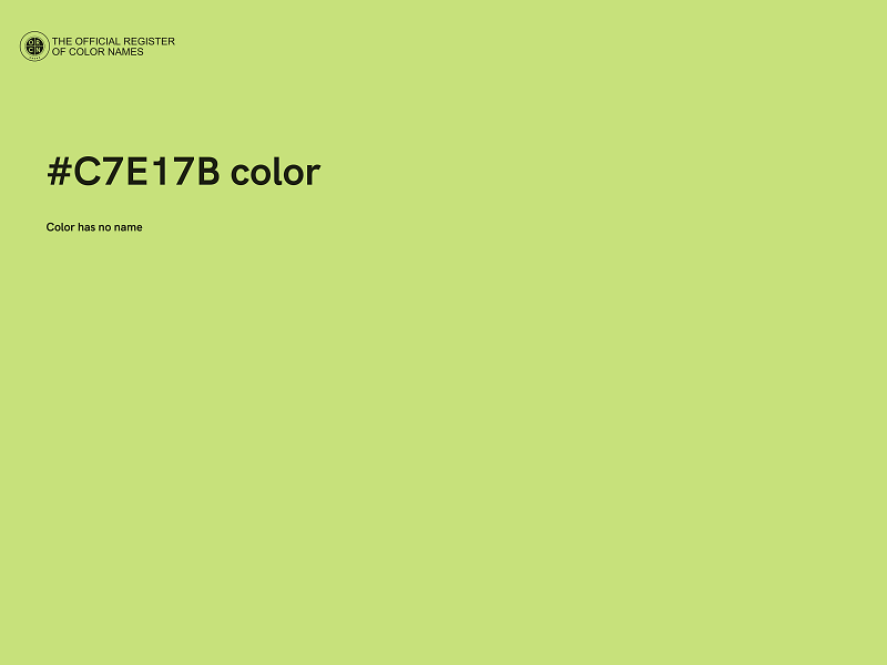 #C7E17B color image