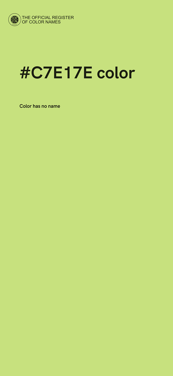 #C7E17E color image