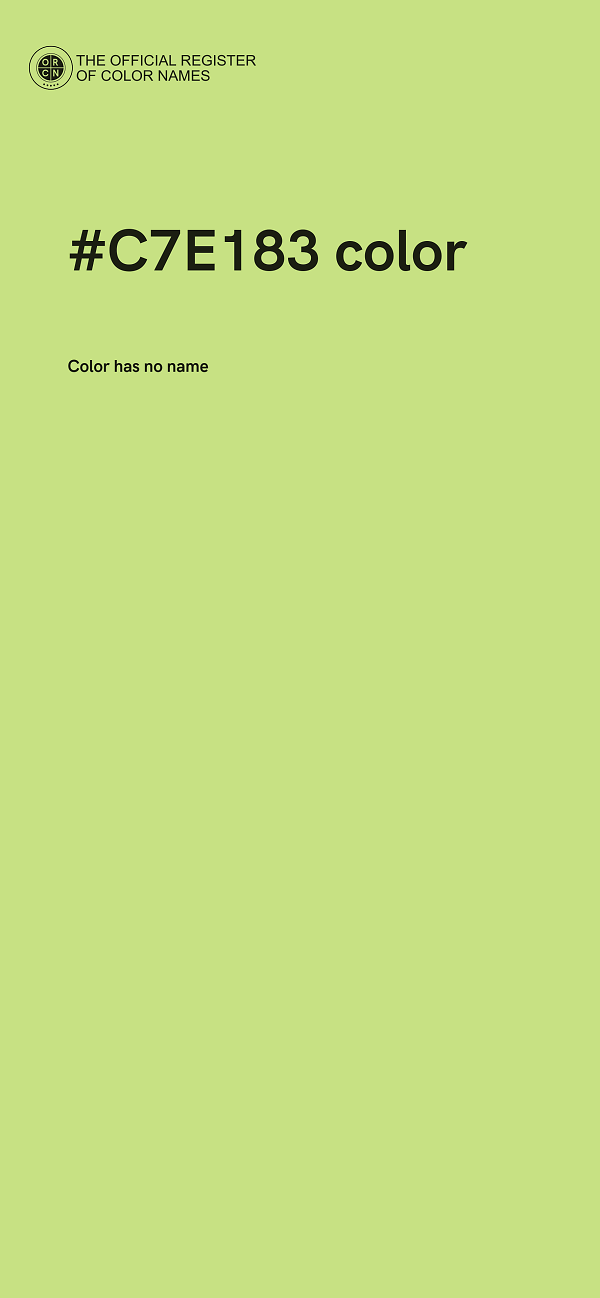 #C7E183 color image