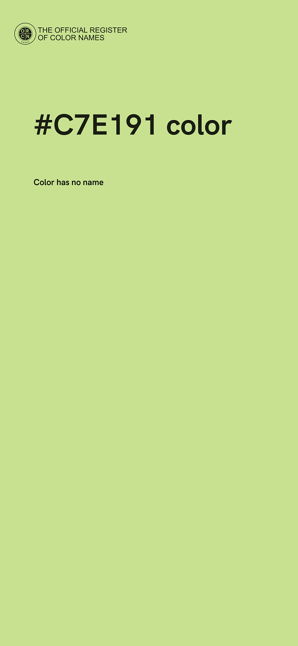 #C7E191 color image