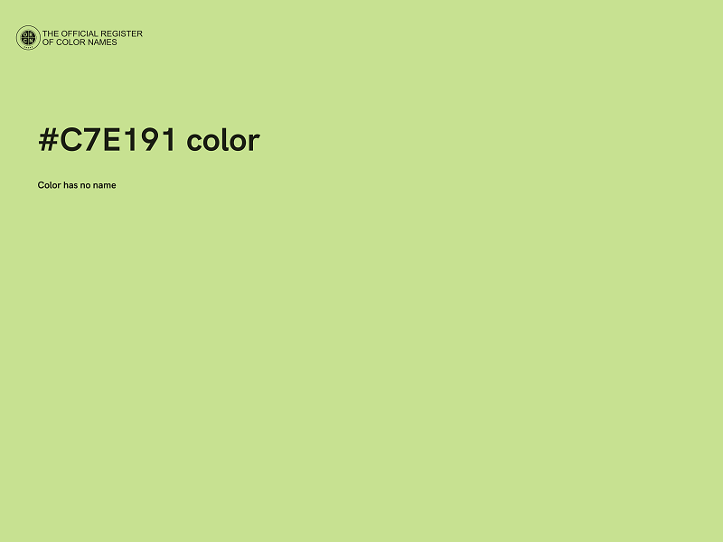 #C7E191 color image
