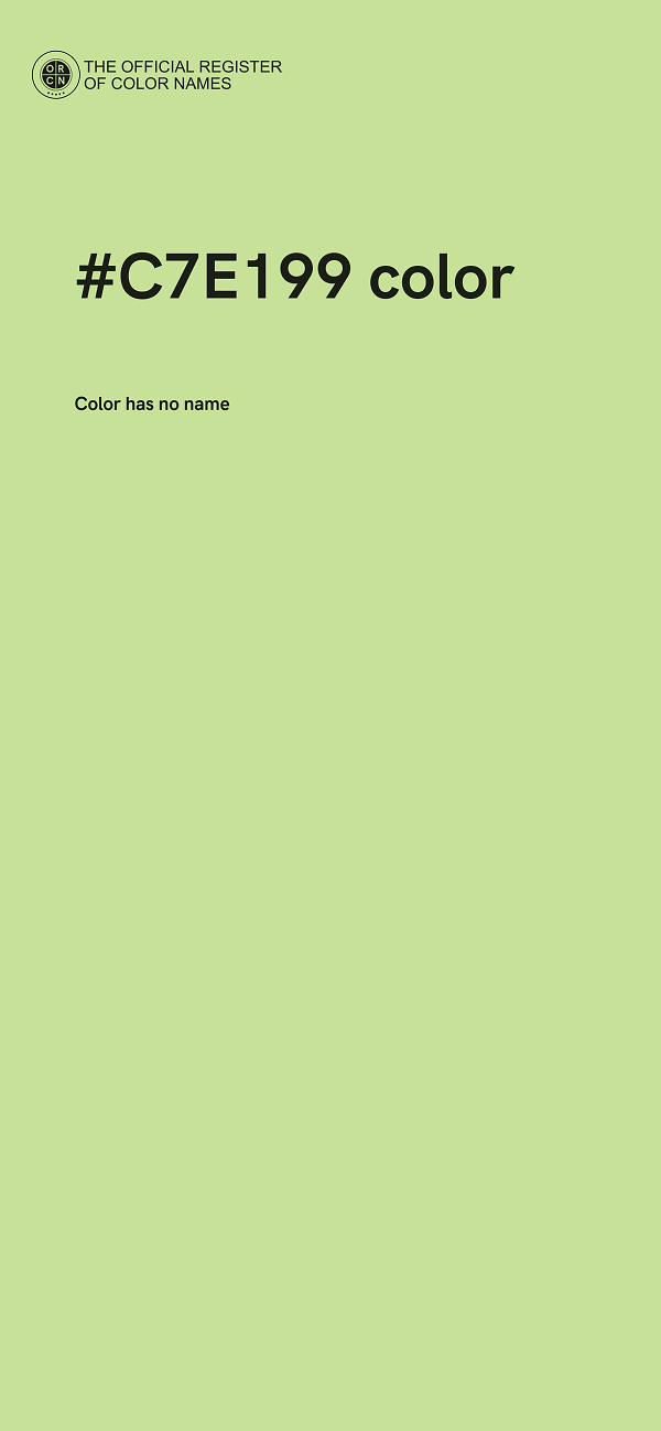 #C7E199 color image