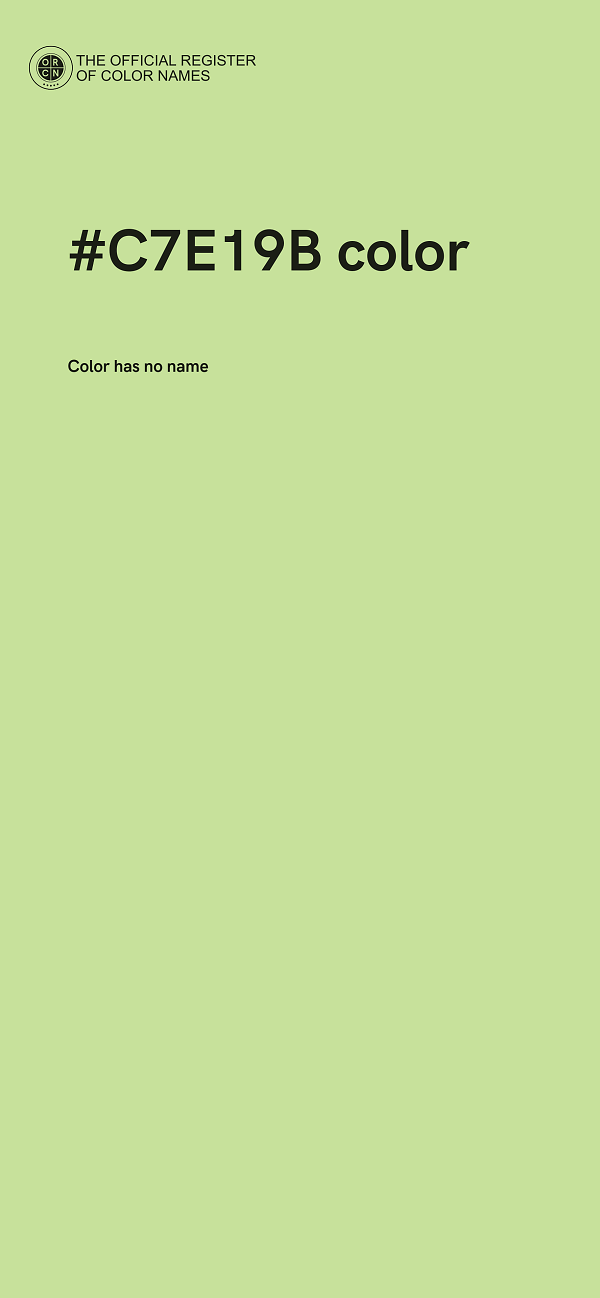 #C7E19B color image