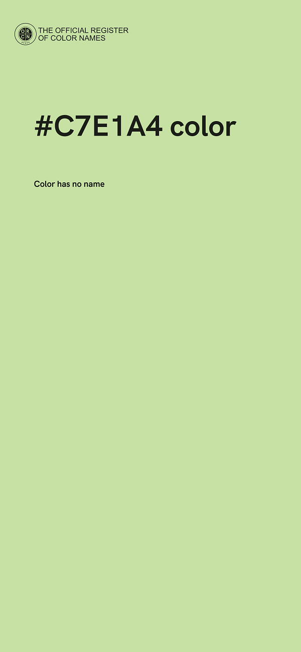 #C7E1A4 color image